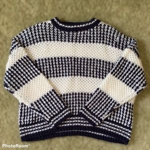 Navy knit sweater